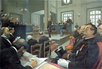 Dreyfus trial in Rennes by Unknown artist