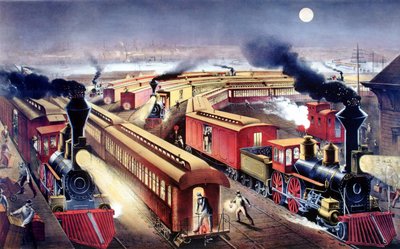 Railway in the United States by Unknown artist