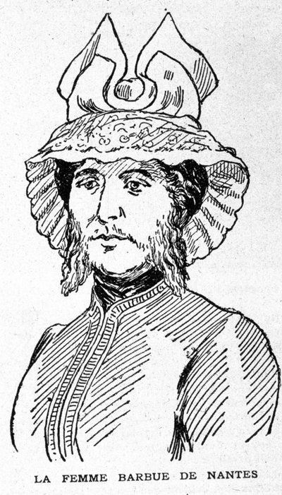 Representation of the bearded woman of Nantes by Unknown artist