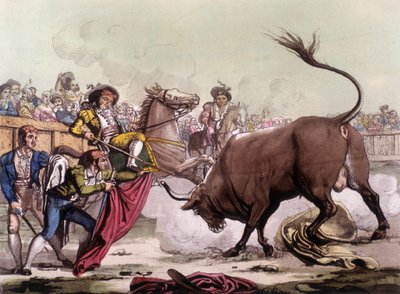 Scene of bullfighting in Spain, circa 1820 by Unknown artist