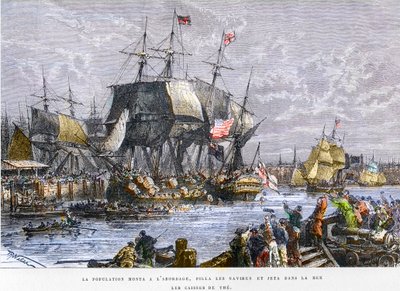 The Boston Tea Party, December 16 by Unknown artist
