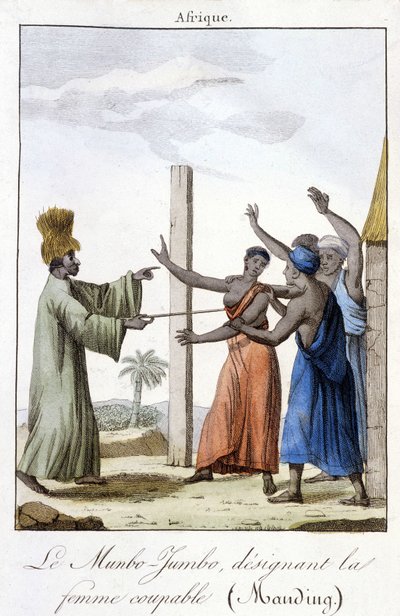 The Munbo-Jumbo, designating the woman guilty (Manding) by Unknown artist