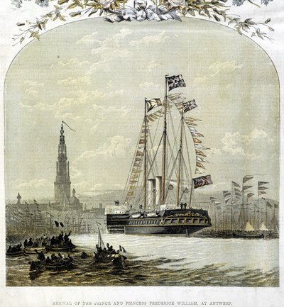 The Port of Antwerp in 1858 by Unknown artist