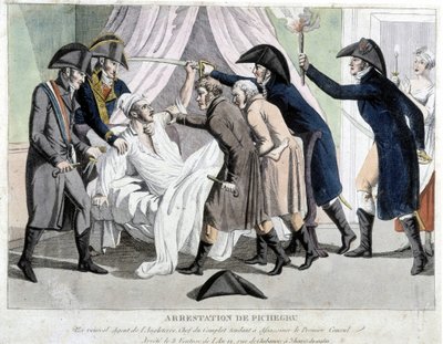 The arrest of Pichegru (engraving) by Unknown artist