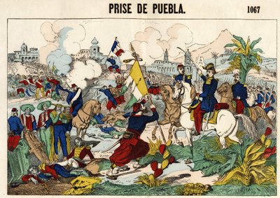 The capture of Puebla on May 17 by Unknown artist