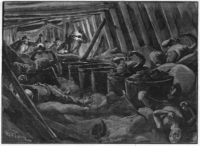 The disaster of Saint-Etienne on July 3 by Unknown artist