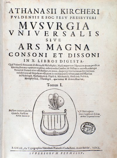 Title page of Musurgia by Unknown artist