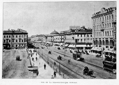 View of the Nevsky Prospect. St. Petersburg by Unknown artist