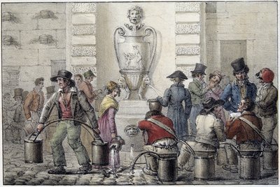 Water carriers at the fountain by Unknown artist