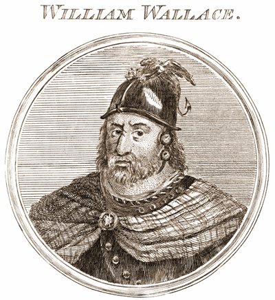 William Wallace. Scottish Chief 1270-1305. Engraving 19th Century by Unknown artist
