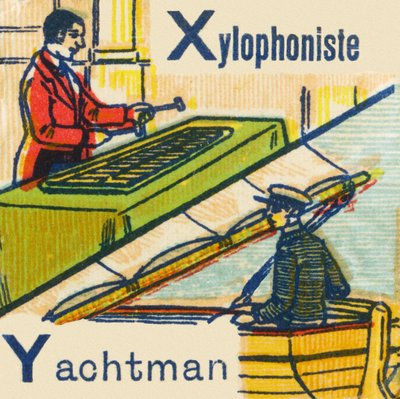 X as Xylophonist Y as Yachtman by Unknown artist