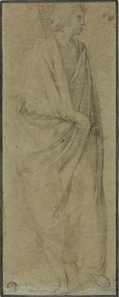 Standing Draped Male Figure by Unknown Florentine