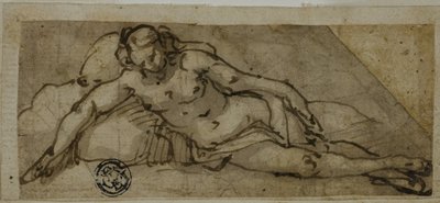 Reclining Female Nude by Unknown Italian