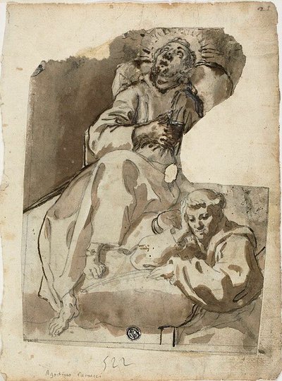 Death of a Saint by Unknown Sienese