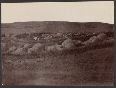 A Kraal, Zulu Land by Unknown artist