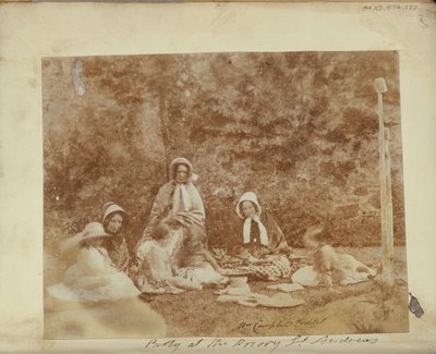 A Picnic Group by Unknown artist