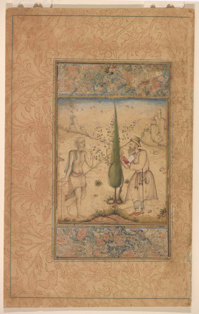 A Pilgrim and an Ascetic in Conversation by Unknown artist
