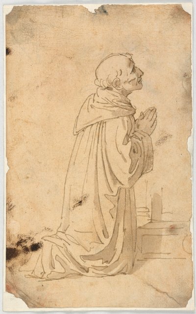 A Praying Monk by Unknown artist