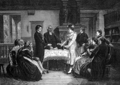 A Protestant marriage in Alsace by Unknown artist