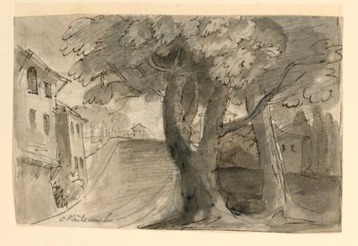 A Street in Montevarchi, near Arezzo by Unknown artist