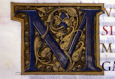 Alphabet: miniaturized letter M by Unknown artist
