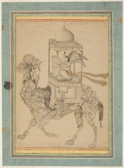 Angel (Peri) Riding a Composite Camel by Unknown artist