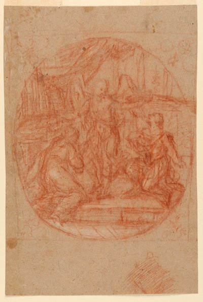 Angel Crowning a Couple by Unknown artist