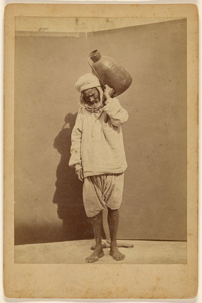Arab Man Carrying a Jug by Unknown artist