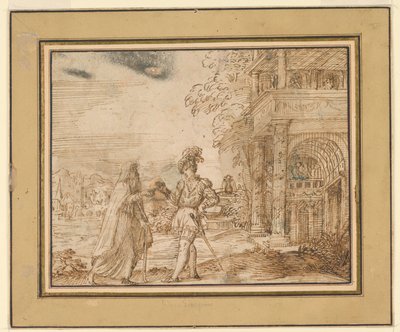 Ascetic and Courtier by Unknown artist