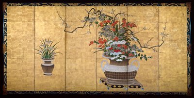 Baskets with Flowers of the Four Seasons by Unknown artist
