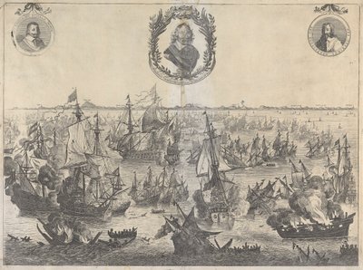 Battle of Scheveningen, 31st July 1653 by Unknown artist