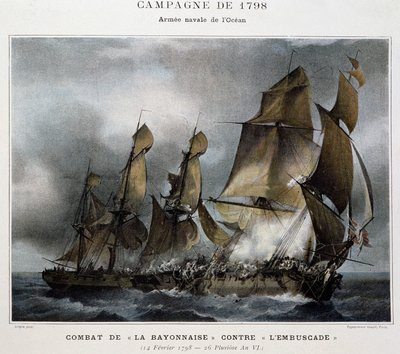 Battle of the "Bayonnaise" against "the Ambush" by Unknown artist