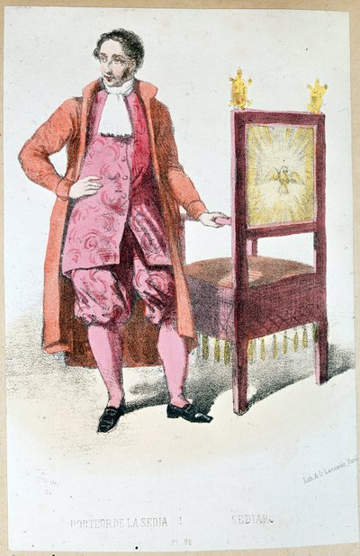 Bearer of the Sedia by Unknown artist