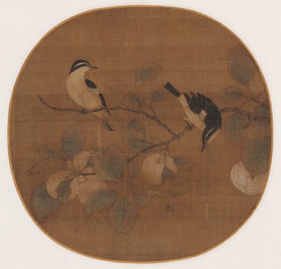 Birds on a Peach Branch by Unknown artist