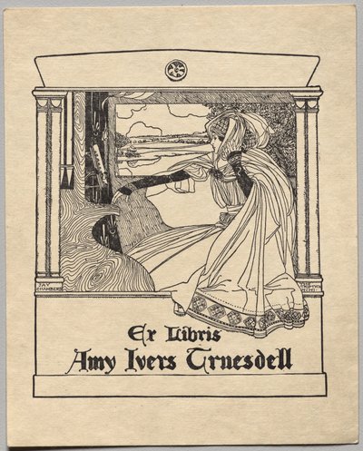 Bookplate: Amy Ivers Truesdell by Unknown artist