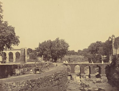 Bridge and Gardens near the Mosque by Unknown artist