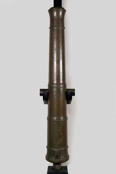 Bronze six pounder, muzzleloading cannon by Unknown artist