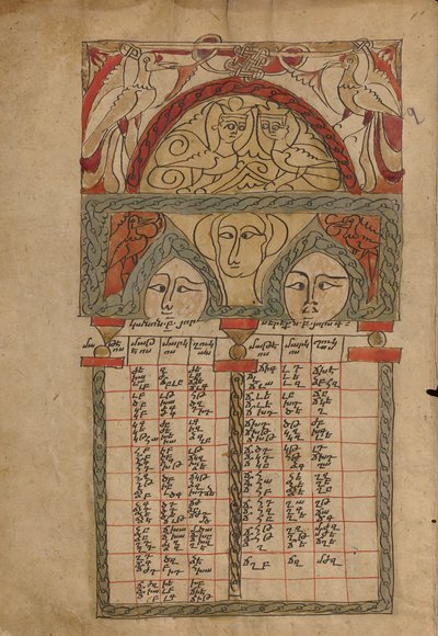 Canon Table Page by Unknown artist