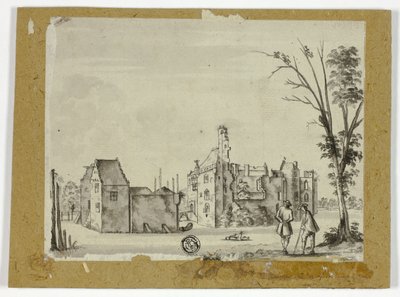 Castle on River by Unknown artist