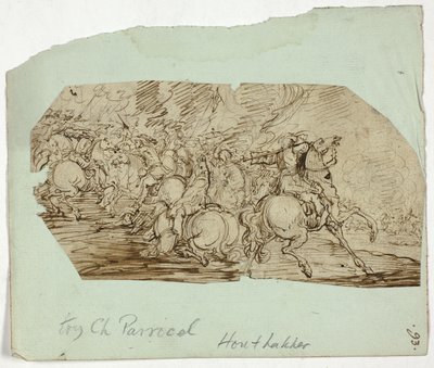 Cavalry Battle Scene by Unknown artist