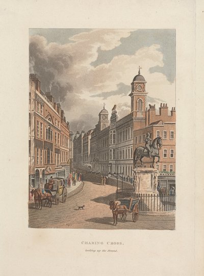 Charing Cross Looking up the Strand by Unknown artist