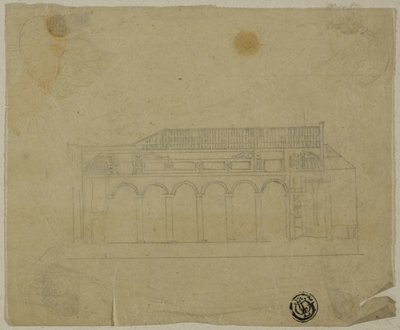 Cross-Section of Basilica by Unknown artist