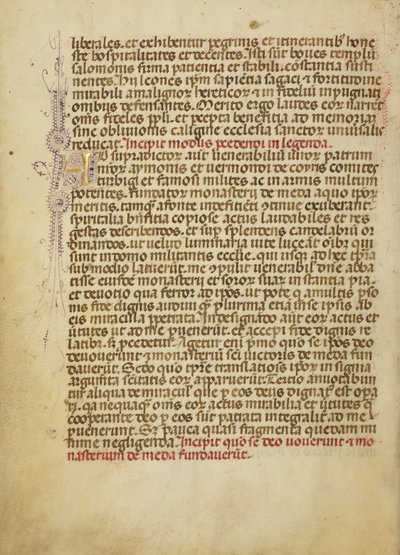 Decorated Initial A by Unknown artist