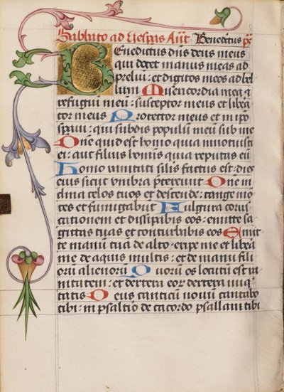 Decorated Initial B by Unknown artist