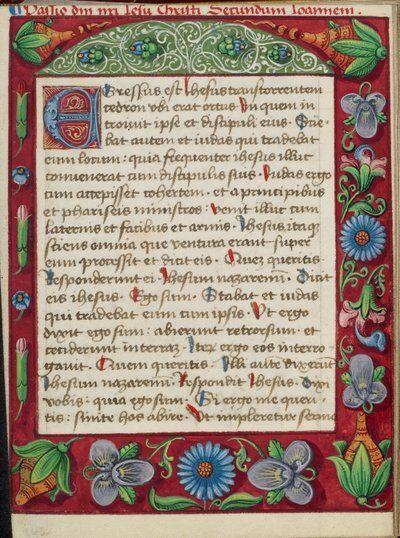 Decorated Text Page by Unknown artist