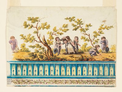 Design for Wallpaper Frieze by Unknown artist