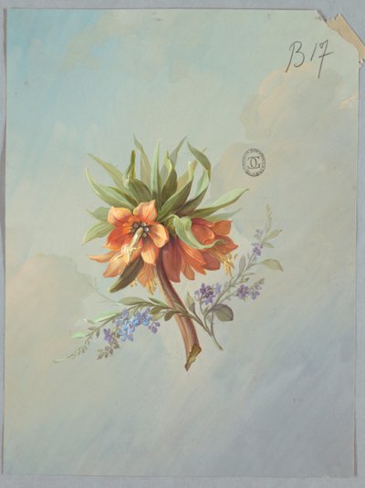 Design for Wallpaper and Textiles: Flowers by Unknown artist