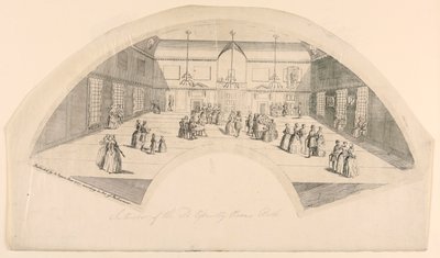 Design for a Fan, Interior by Unknown artist