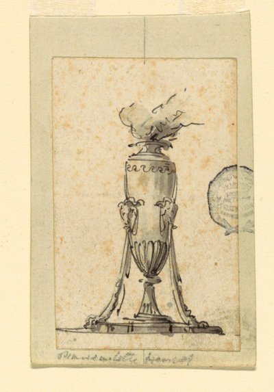 Design for a Lamp by Unknown artist
