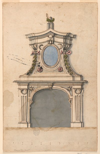 Design for a Mantelpiece by Unknown artist